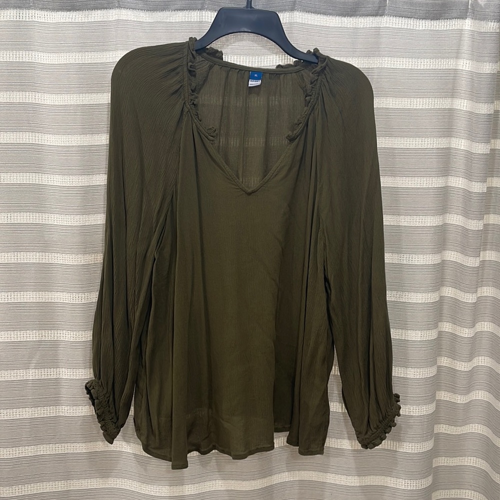 Green blouse